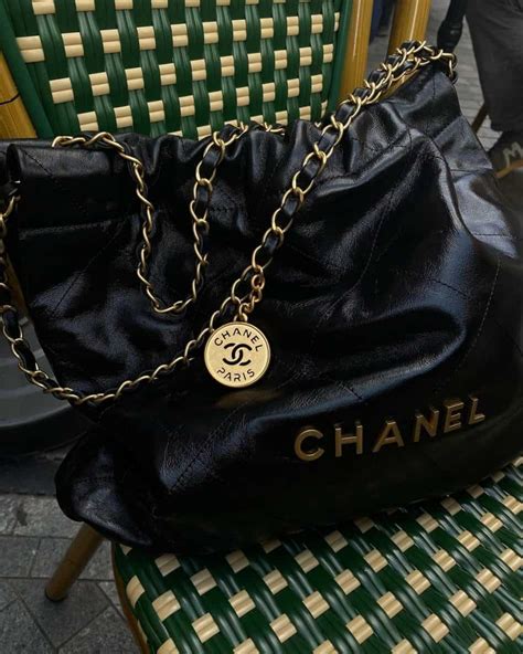 chanel leather handbag|chanel 22 large handbags.